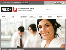 Tablet Screenshot of fusionperformance.com